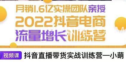 2022抖音电商流量增长训练营