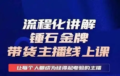 金牌带货主播线上课