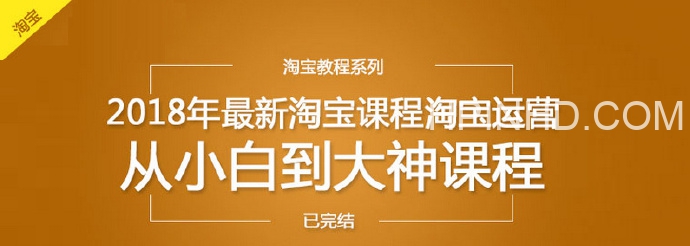 淘宝运营小白到大神课程