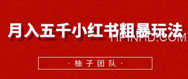 月入五千小红书粗暴赚钱玩法，适合上班族的赚钱副业【视频课程】
