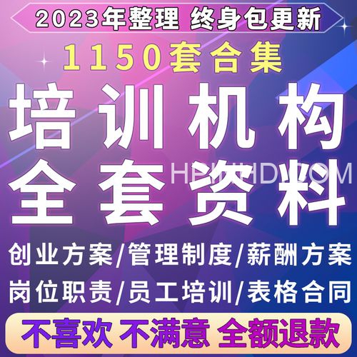 培训机构经营资料