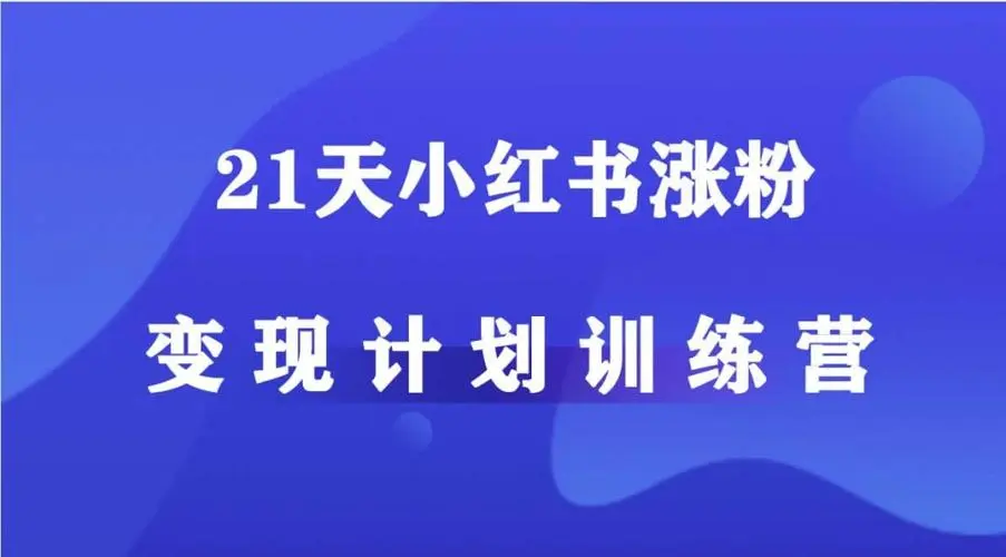 小红书21天增长训练营